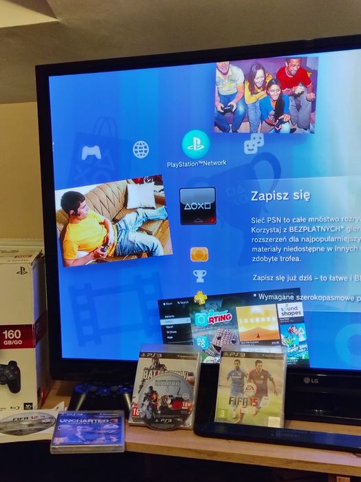 Konsola PS3/pad/gry/PKGi