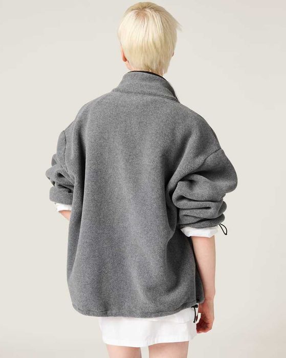 Світшот Miu Miu Fleece Sweatshirt Grey