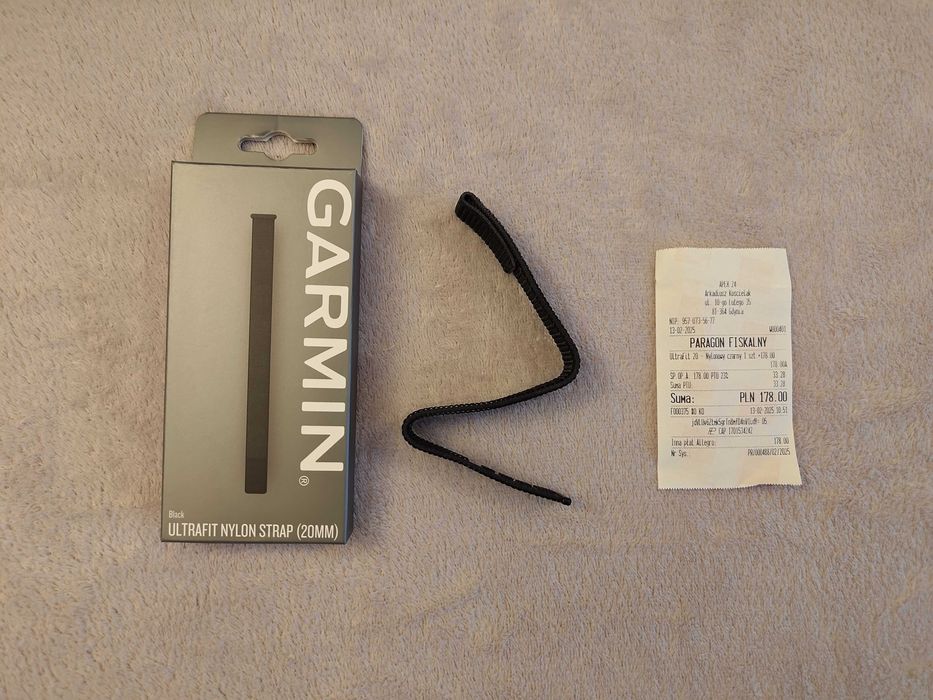 Oryginalny Pasek Garmin Ultrafit (20 mm) Nylonowy (do Instinct, Fenix)
