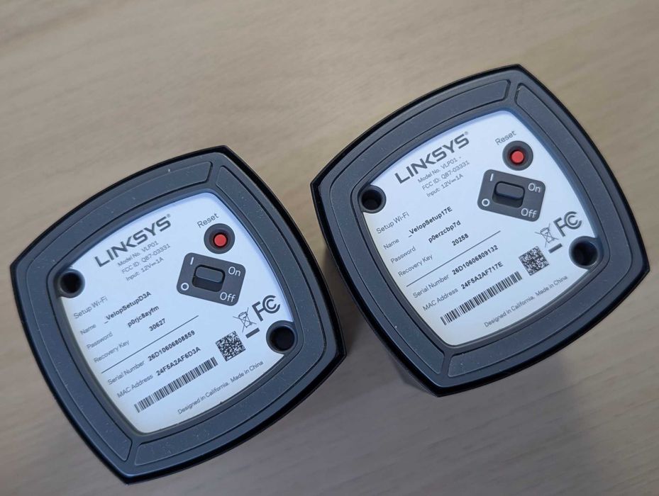 2 роутера Linksys Velop WHW01(VLP01) Mesh CISCO WiFi гиг USA