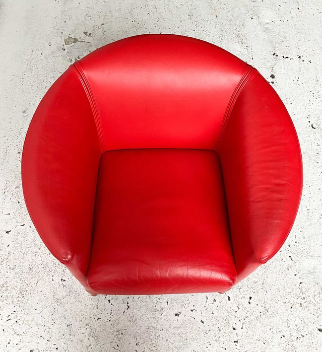 Wittmann fotel Aura proj. Paolo Piva skóra lata 80 90 vintage