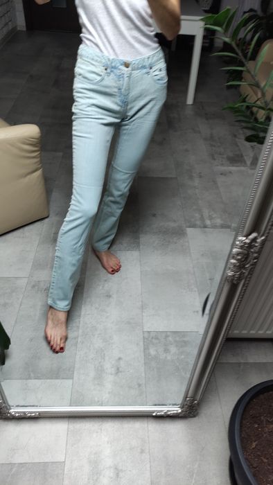Nowe długie jeansy rozm xs