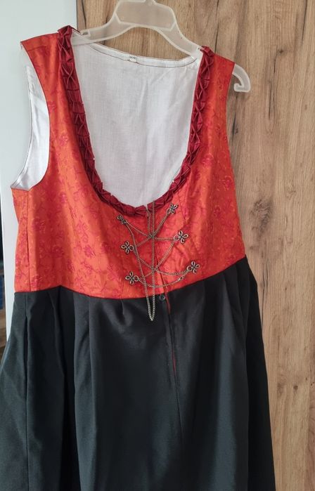 Strój ludowy, Dirndl sukienka bawarska maxi z bluzką 3-częśc. rozm 44