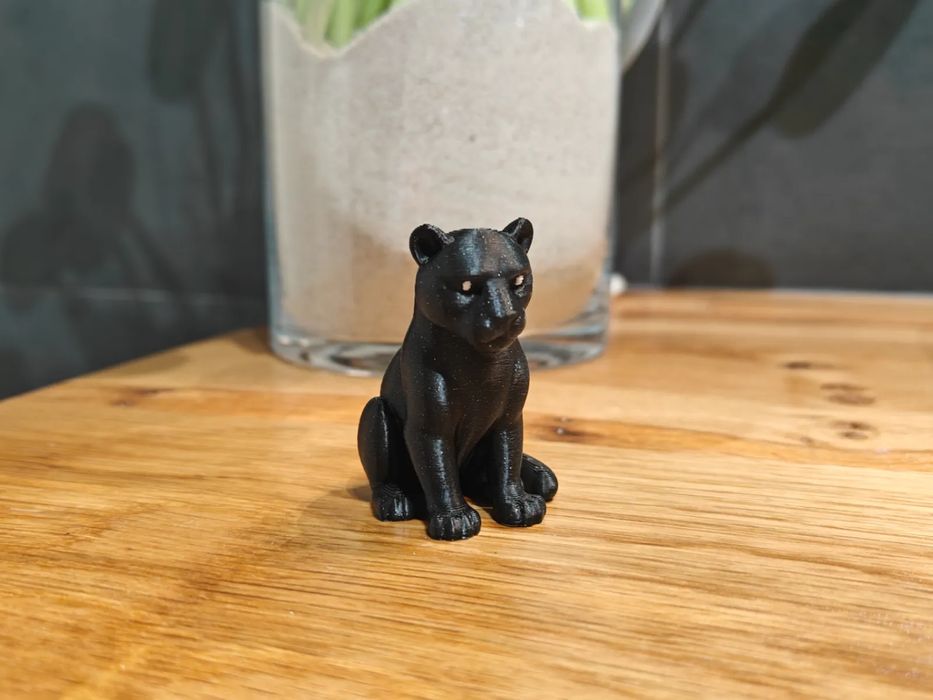 Pantera Negra Escultura Decorativa Moderna