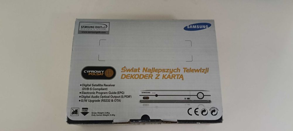 Dekoder Samsung Cyfrowego Polsatu DSB-S305G wraz z pilotem