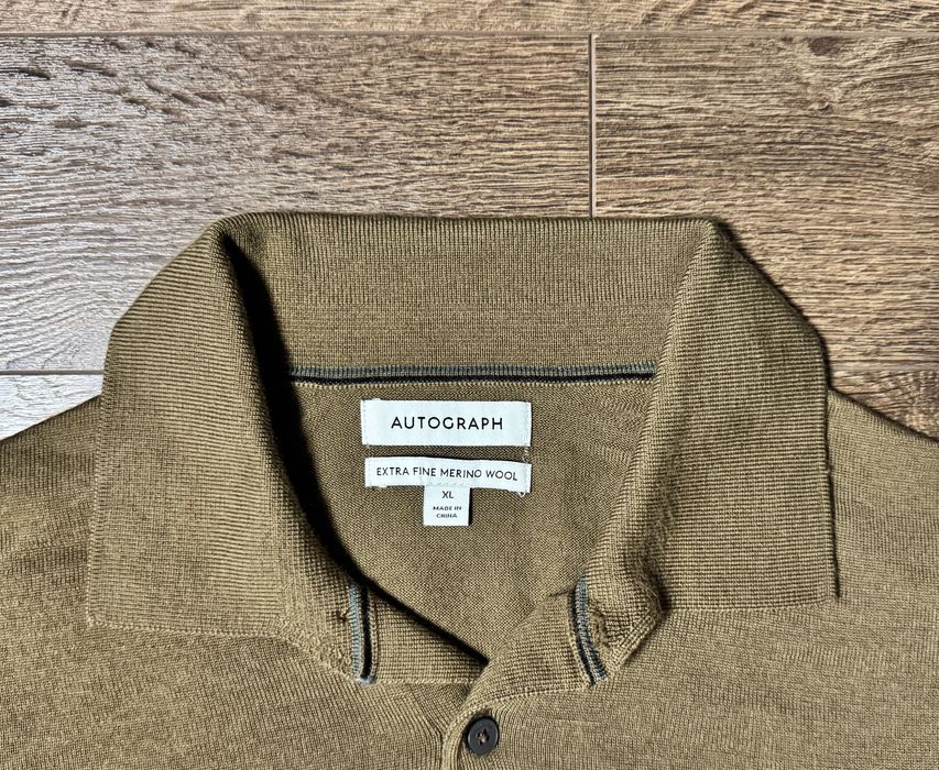 Тонкая шерстяная кофта поло Autograph