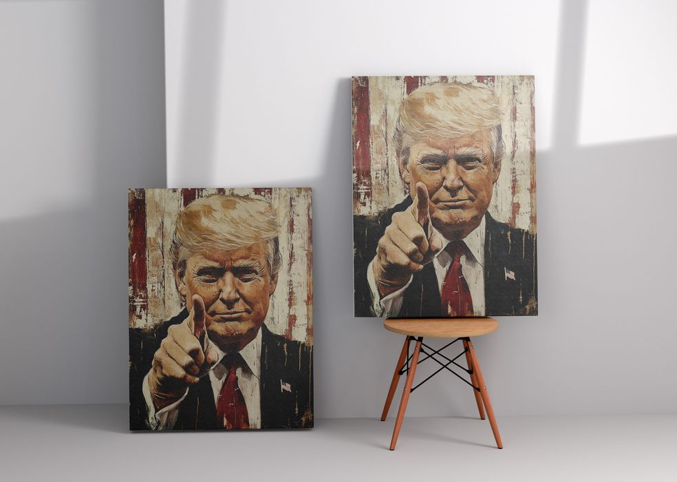 Ekskluzywny Portret Donalda Trumpa na Płótnie 60x80 cm