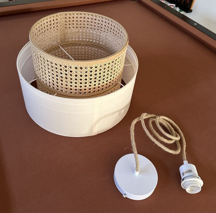 Candeeiro de Tecto em Rattan Satu