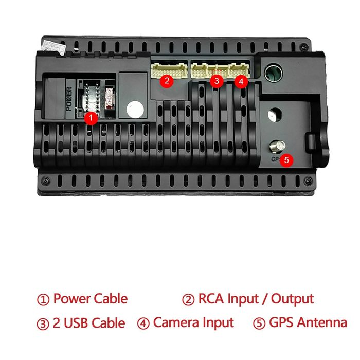 Radio 2din 7 polegadas Android 2/32GB GPS WiFi NOVO