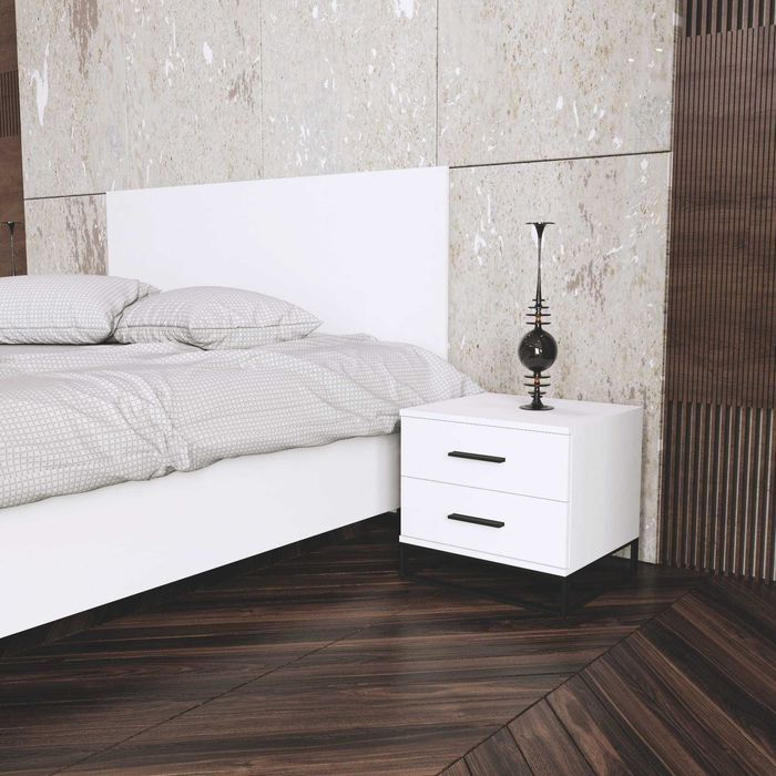 Тумба прикроватная ДСП + метал Аскэт / Ascet Art In Head 480*425*450