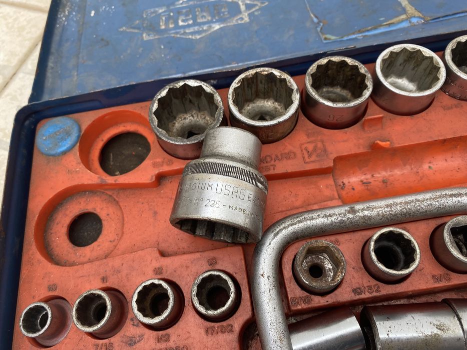 Jogo chaves de caixa com alongadores Usag