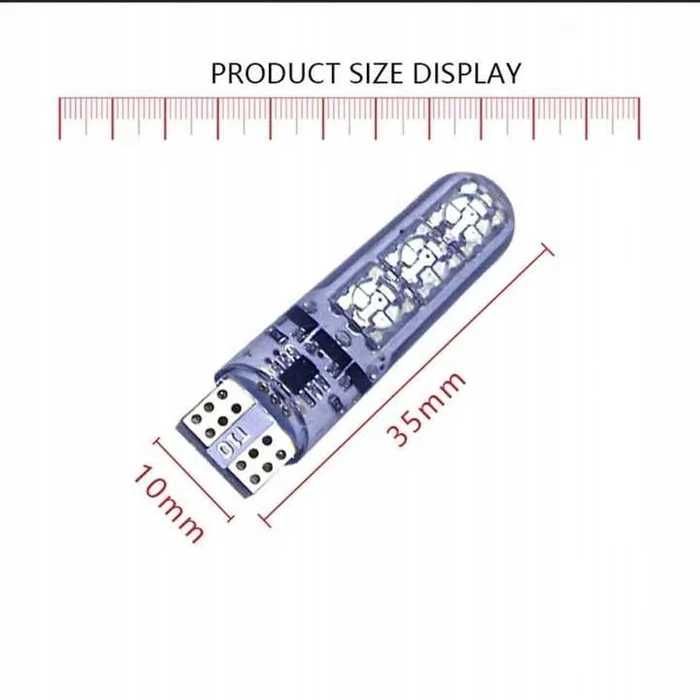 W5W LED żarówki RGB T10 + PILOT