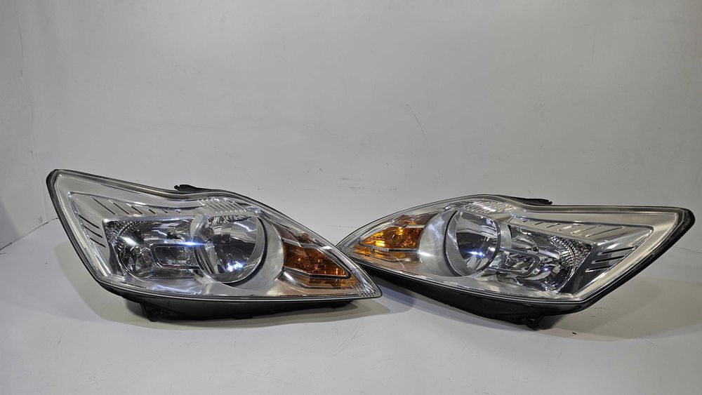 Ford Focus II MK2 2 Lift Fl Lampy Przód Przednie Komplet Lewa + Prawa Europa Stan BDB Oryginał