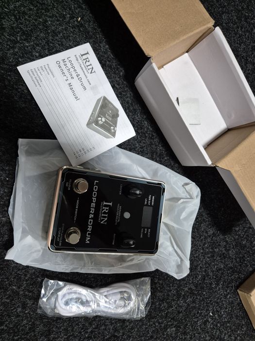 Pedal de efeitos de guitarra da marca IRIN, modelo Looper & Drum