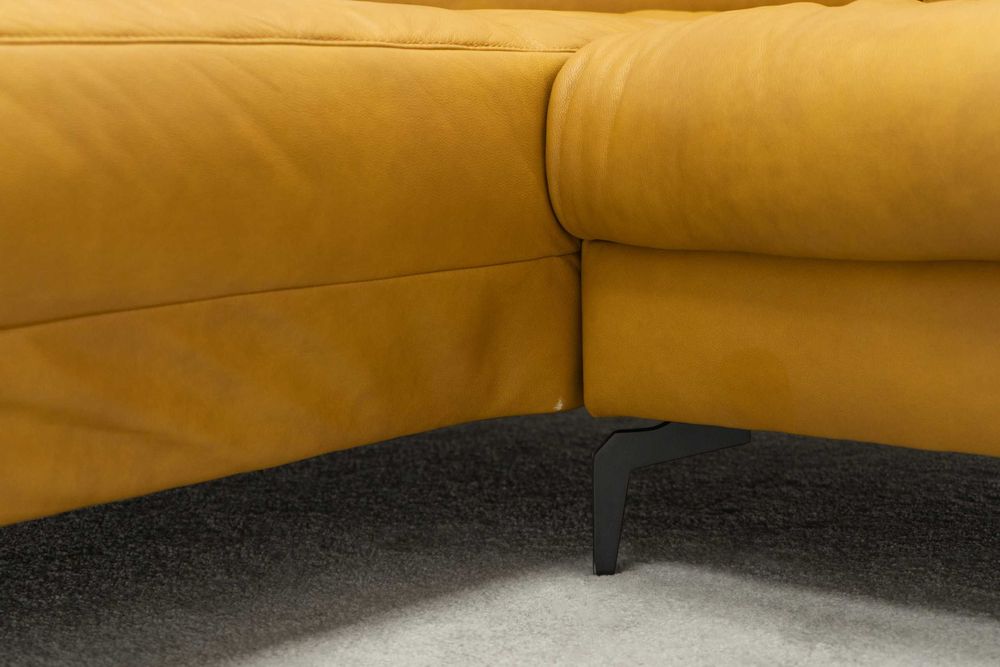 NAROŻNIK PIEDROO Musztardowy rozkładany 303x191cm BGM24.pl B 9819 -50%