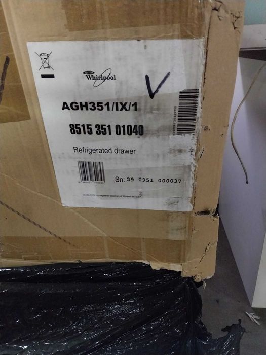 Whirlpool AGH351/IX/1 – chłodzona szuflada do zabudowy INOX | NOWA