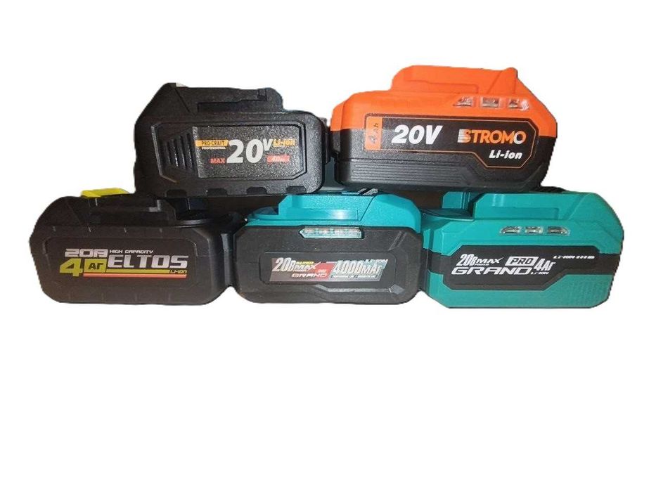 Аккумулятор 20В 4Ач для Makita Type GRAND Procraft STROMO ELTOS универсальный Li-Ion батарея с индикатором заряда высокотоковый