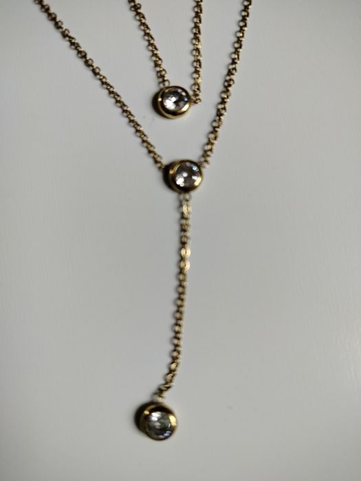 Komplet łańcuszek+kolczyki stal chirurgiczna