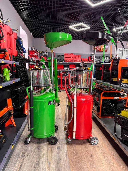 Установка для зливу та вакуумного відкачування масла 80 л