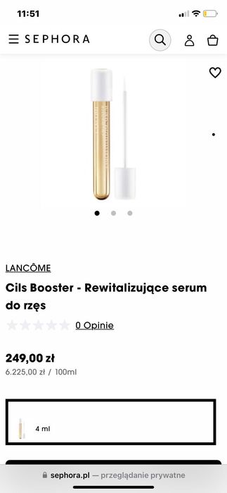 Serum do rzęs LANCOME Cils Booster - rewitalizujące serum.