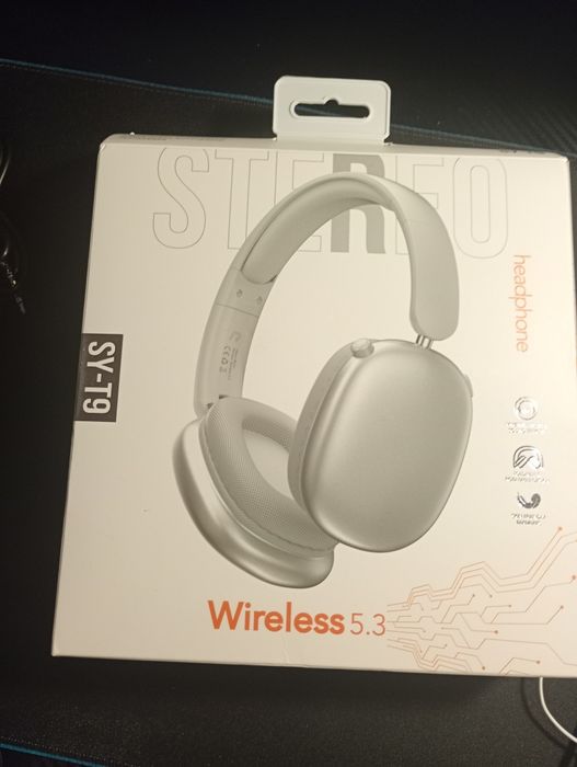 Słuchawki bezprzewodowe na Bluetooth i USB