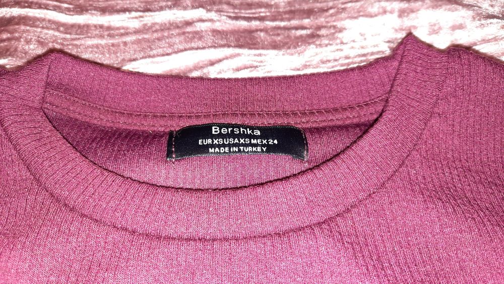 T-shirt Bershka bordeaux