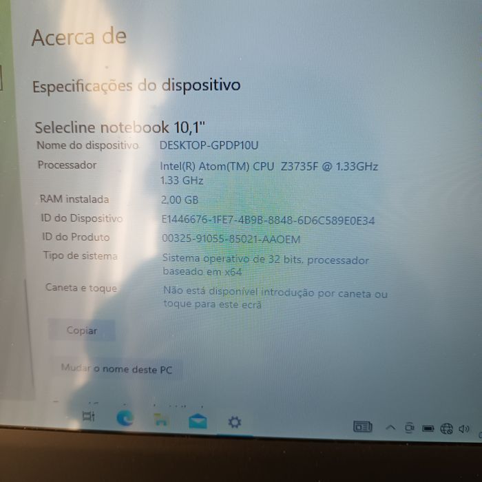 Netbook Selecline - em bom estado e funcional470205824763187204