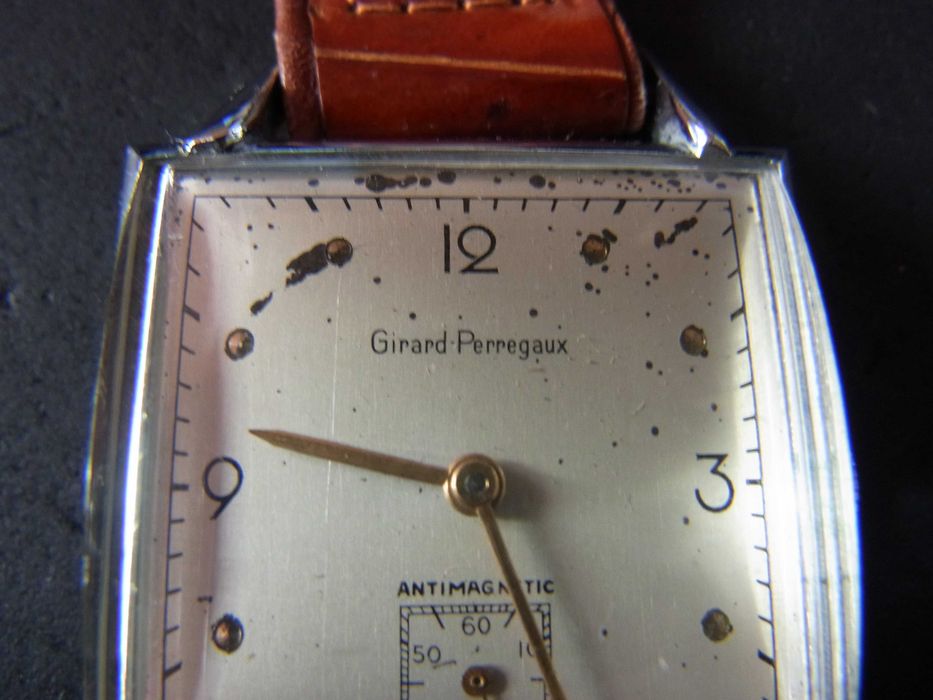 GIRARD PERREGAUX CURVEX art deco, vintage,jumbo.-31x31mm.1954rok.TOP !