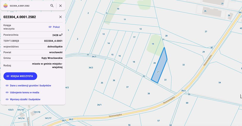 Działka Przemysłowa - Inwestycyjna Kąty Wrocławskie