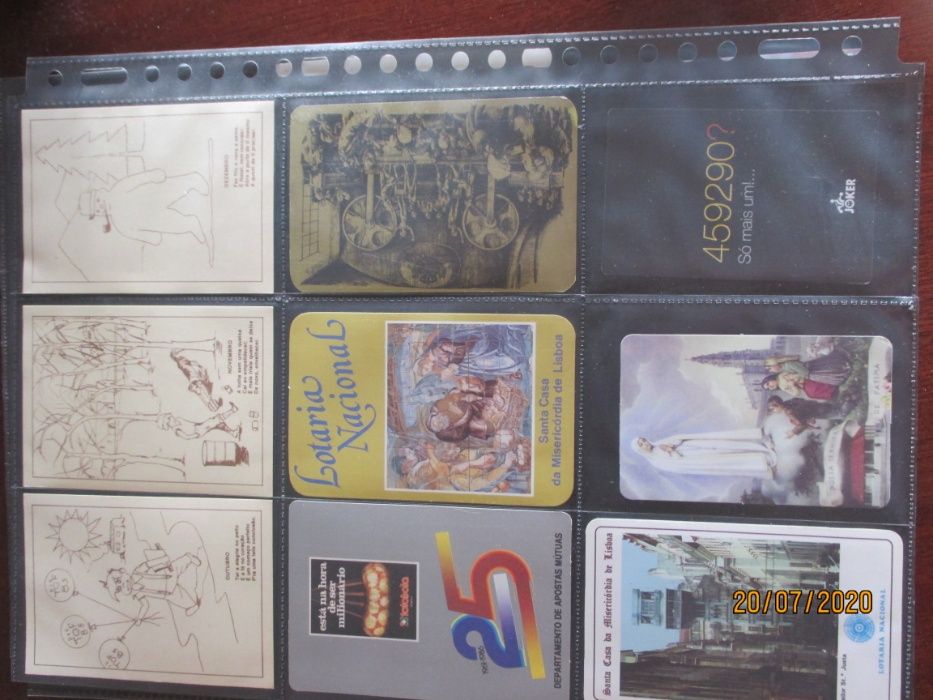 50 calendários vários (em bolsas plástico)