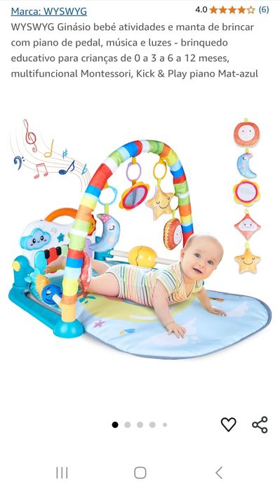 Ginásio atividades para bebé