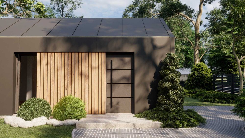 Baja 33 – dom modułowy 33 m² pod klucz, wełna Steico, Zielona Góra