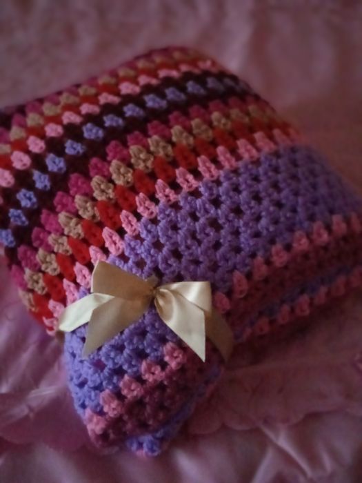 Плед в'язаний ручної роботи