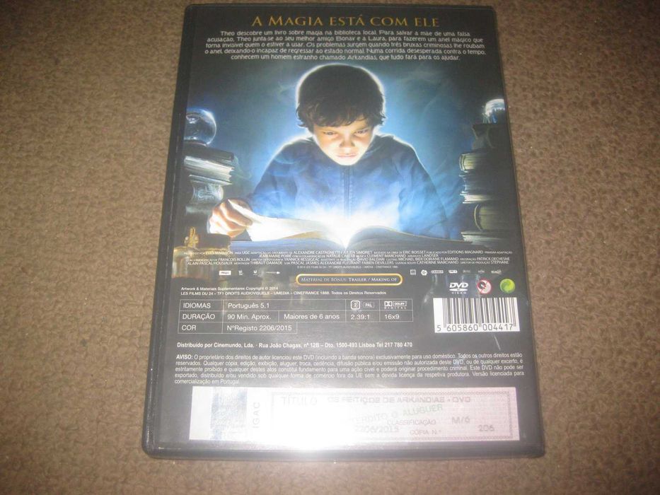 DVD "Os Feitiços de Arkandias" com Christian Clavier