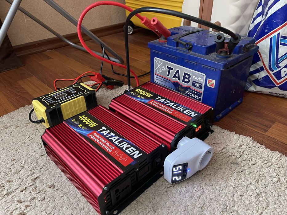 БЕЗШУМНИЙ Інвертор Tataliken 6000W /4000W /3000W /1600W Чистий синус !