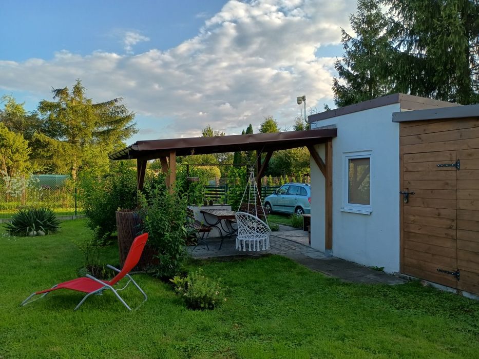 Działka ROD Elektrochem ul. Miłoleśna - murowany domek, blisko jezioro