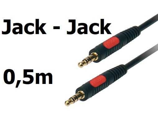 Kabel AUX Prolink Jack 3,5mm- Jack 3,5mm 0,5m