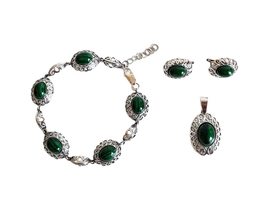 7365. Srebro i Malachit.