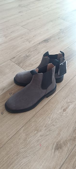 Botki sztyblety trzewiki skórzane Zara 39 leather