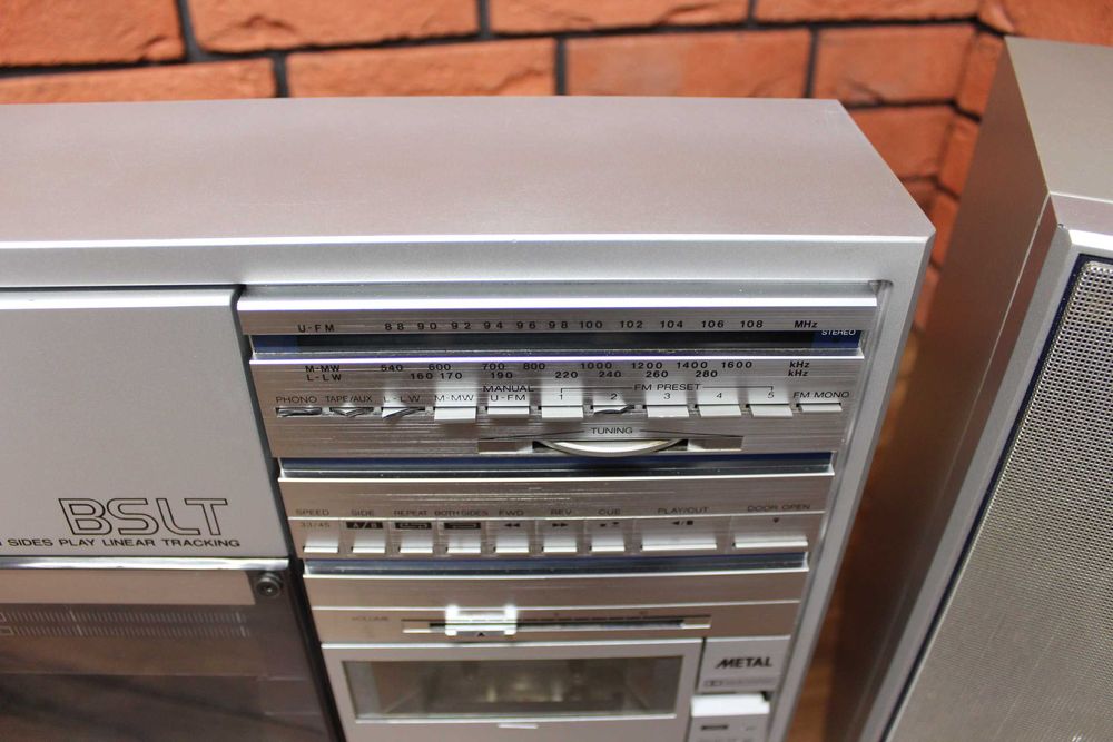 ‼️ Sharp VZ 3500 Wieża Stereo Gramofon pionowy Linearny + Kolumny ‼️