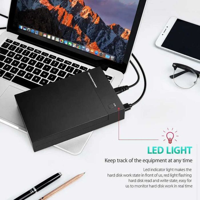 Корпус карман для внешнего жесткого диска USB 3.0 SATA III 2,5/3,5 SSD