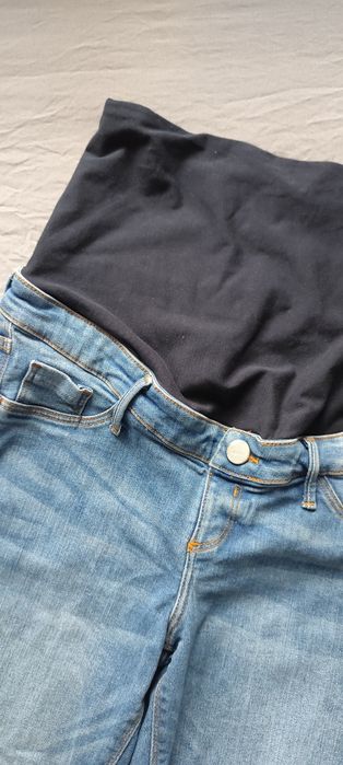 Spodnie jeansy ciążowe rurki 40 L