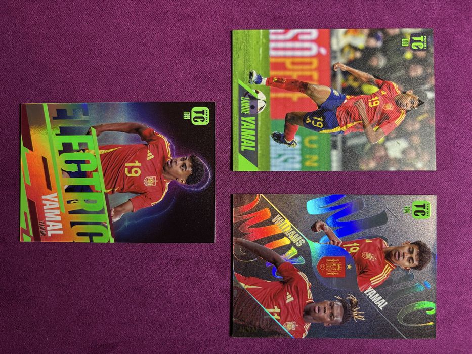 Lote 3 cartas Lamine Yamal Panini Top Class 2025