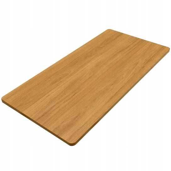 blat stołu prostokątny 120x60 cm drewniany klonowy do biurka laminowany