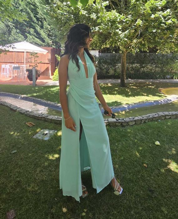 Vestido Marchena Feversave Verde Água XS