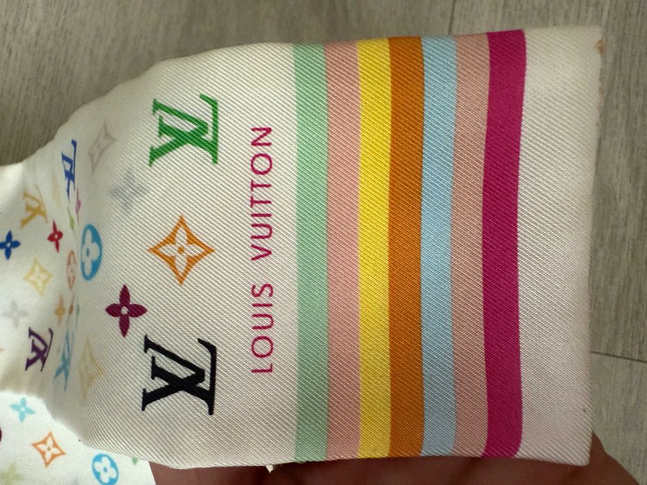 Louis Vuitton x Takashi Murakami  jedwabna chusta Monogram Multicolor