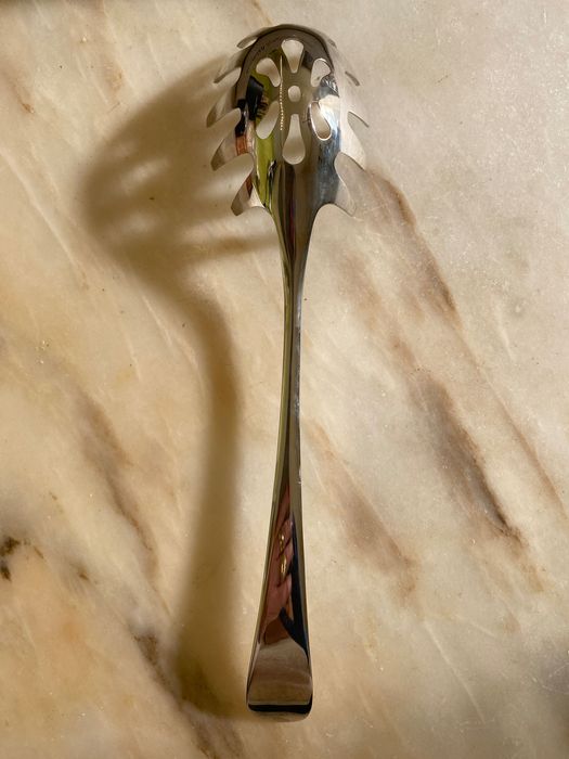 Colher para servir esparguete banhada a prata, nova424729954474403841