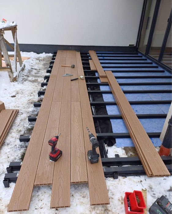 Монтаж терасної дошки. Терасна дошка. ДПК. Термо дошка.