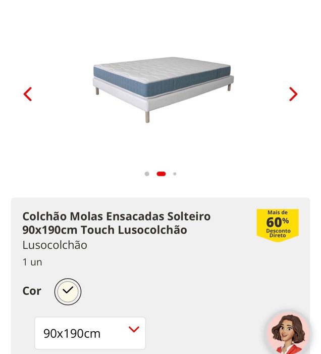 Colchão novo 190x90