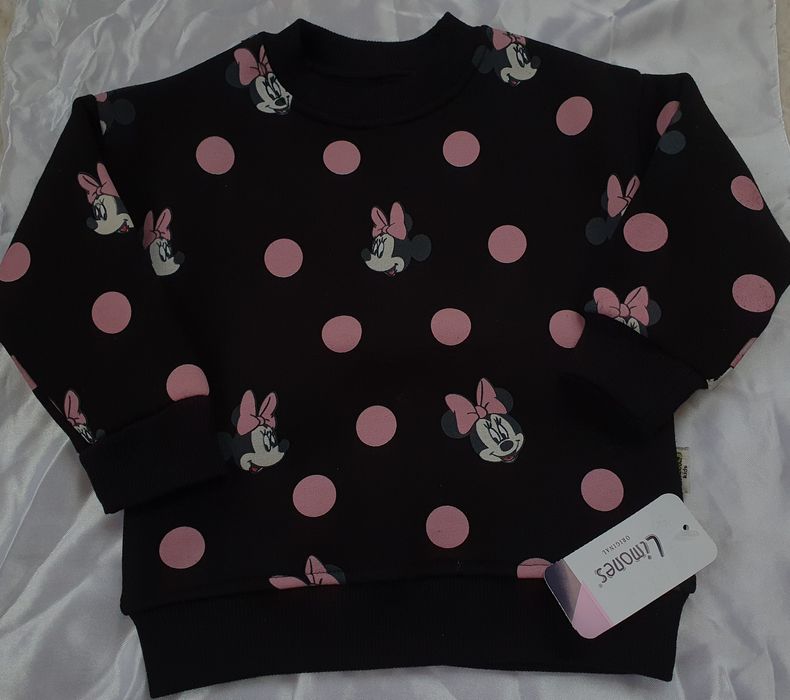 Новий[бірка]теплий світшот трендовий принт/Disney_Mini_Mause Турецький
